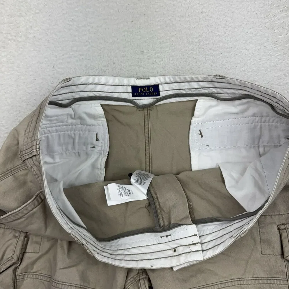 Polo‎ Ralph Lauren Shorts Mens 42 Beige Khaki Classic Chino Cargo Preppy 10